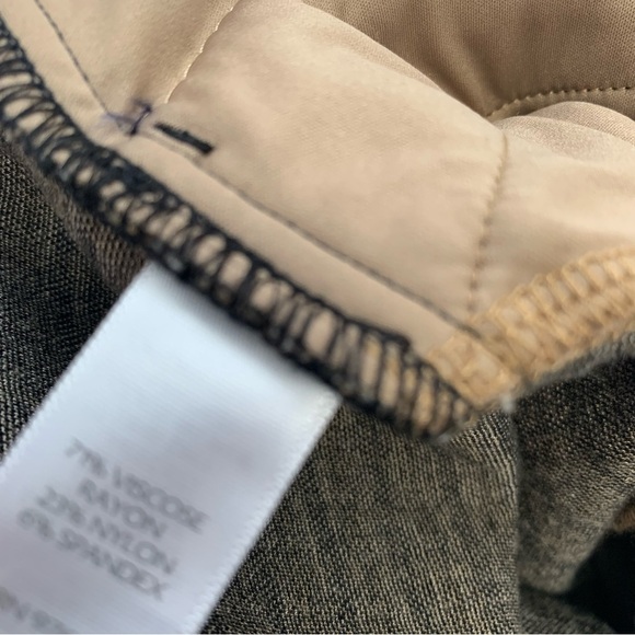 J Jill Pants Woman XL Petite Ponte Slim Leg Pull On Brown Plaid Stretch Pocket - Picture 7 of 11